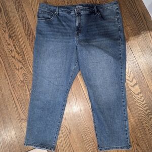 Terra & Sky Women’s Plus Size Straight Mid-Rise Jeans